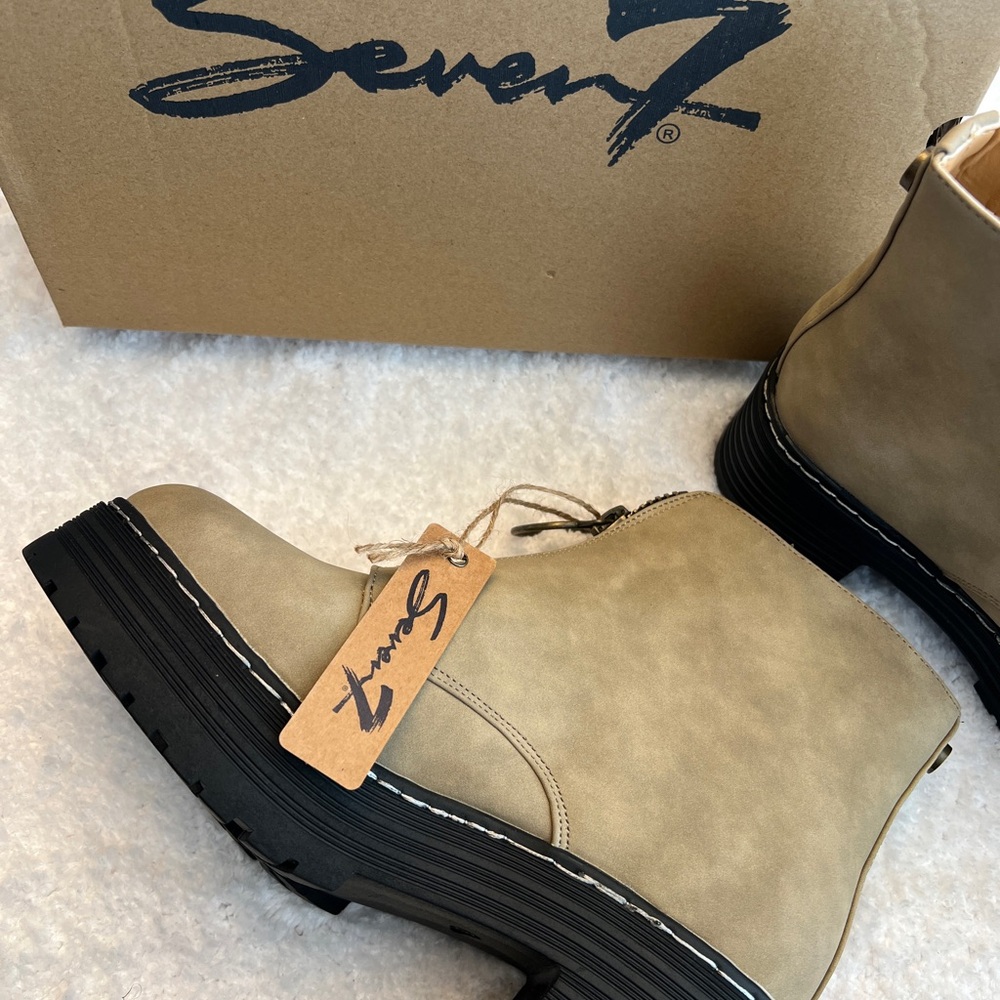 Seven7 Zoe Women's Tan Ankle Boots